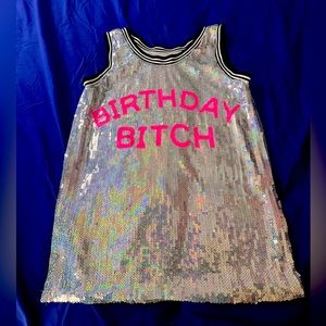 Bling Birthday mini jersey dress from Akira  size medium